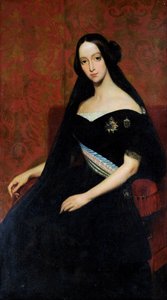 Porträt der Prinzessin von Joinville - D. Francisca de Braganca von Francois Rene Moreau